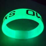 BC-Silicone wristband 60 glow in the dark